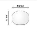 FLOS MINI GLO-BALL T - Opal Glass Table Lamp ID 1
