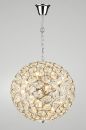 Modern spherical crystal ceiling light pendant - DISCONTINUED