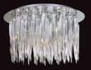 A Semi-Flush Ceiling Light with Molten Glass Drops - DISCONTINUED
