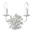 A Gorgeous Gloss White Floral Wall Light - DISCONTINUED