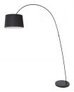A Black Finish Arc Style Floor Lamp with Shade ID - DISCONTINUED