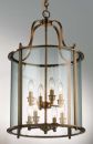 An Antique Brass Round Lantern with 8 Lamps ID