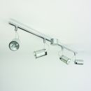 Four Bar Brushed Metal and Chrome Spot Lights ID - DISCONTINUED