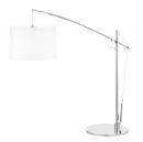 A Large Arc Style Desk Lamp With White Shade ID