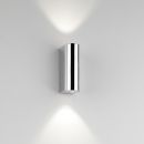 Small LED Up and Down Rounded Oblong Wall Light ID