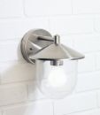 A Modern Outdoor Wall Lantern in Stainless Steel ID
