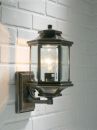 A Traditional Outdoor Wall-Mounted Lantern with Clear Glass ID