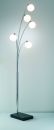 A Tall Floor Lamp with 5 Spherical Opal Glass Shades - DISCONTINUED