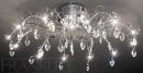 Polished Chrome and Crystal Large Flush Ceiling 13 Light ID