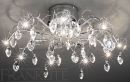 Polished Chrome and Crystal Flush Ceiling 10 Light ID