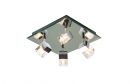 Four Spotlights on a Square Mirror-Glass Ceiling Plate - DISCONTINUED