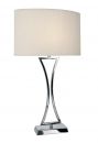 A Chrome Table Lamp Complete with White Shade ID