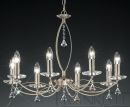 8 Arm Chandelier with Crystal - Colour Options ID