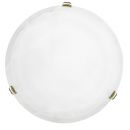 A Large Flush Ceiling Light with Alabaster Glass ID