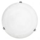 A Large Flush Ceiling Light with Alabaster Glass ID