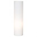 A Tall Cylindrical Opal Glass Table Lamp - DISCONTINUED
