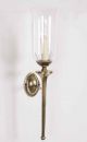 Traditional Wall Light with Glass Shade - Colour Options ID
