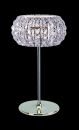 A Polished Chrome Table Lamp with A Cut Crystal Shade ID
