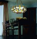 Large Italian chandelier with coloured murano glass ID 1