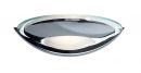 Halogen Wall Uplighter with Clear Glass Rim - Colour Option ID 1