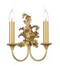 A Decorative Double Arm Wall Light in Gold ID