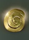 Hand made Italian wall light spiral finished in gold leaf ID