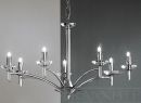 A 7-Arm Modern Chandelier Finished in Chrome - DISCONTINUED