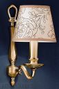 A Single Arm Solid Brass Wall Light Finished in Polished Brass - DISCONTINUED