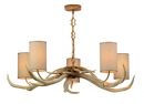 Hand Painted Antler Style Chandelier with 5 Lights ID