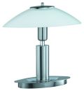 A Small Modern Touch Lamp with Frosted Glass Shade ID
