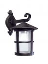 Dark Brown Finish Outdoor Wall Light in a Jam Jar Style - DISCONTINUED