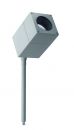 Modern Outdoor Ground Spike Light Finished in Silver ID 
