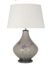 Jenny Worrall Purple Iris - Hand-Painted Table Lamp ID DISCONTINUED 1