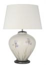 Jenny Worrall Blue Iris - Hand-Painted Table Lamp ID DISCONTINUED