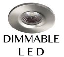 Satin Chrome COB 8W LED Recessed Downlighter - DISCONTINUED 1