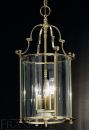 Polished Brass Lantern with Bevelled Edge Glass ø26cm - DISCONTINUED