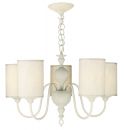 A Smooth Cream Finish Ceiling Chandelier ID