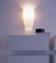 FLOS OVEST I - White Glass Wall Uplighter ID 1