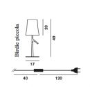 FOSCARINI BIRDIE PICCOLA TABLE LAMP - Colour Options ID 1