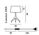 FOSCARINI LUMIERE XXS Table Lamp - Colour Options 1