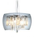 A Crystal and Glass Suspended Ceiling Light - DISCONTINUED