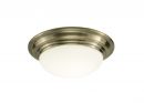 Bathroom Ceiling Light Finished in Antique Brass ID