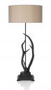 Antler Table Lamp in Black with Silk Shade - Colour Options - DISCONTINUED 1
