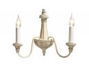 Double Arm Decorative Wall Bracket in Antique Cream ID