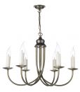 6 Light Pendant Aged Brass (Shade Sold Separate) ID