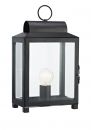 Rectangle Table Lamp in Black Finish with Bevelled Glass - DISCONTINUED