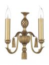 Double Bracket Wall Light in Antique Gold ID
