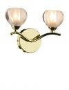 Polished Brass switched Double Wall Bracket ID
