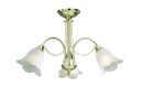 Polished Brass 3 Light complete with Glass ID