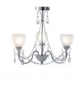 3 Light Polished Chrome Pendant with Glass Shades - DISCONTINUED